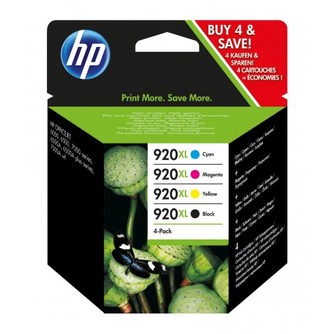 HP C2N92AE Inkpatroon (920XL) Combopack C/M/Y/K