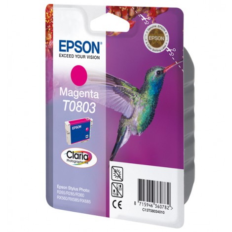 Epson Hummingbird inktpatroon Magenta T0803 Claria Photographic Ink