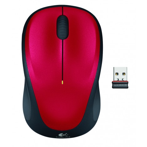 Logitech Wireless Mouse M235 Glamour Red