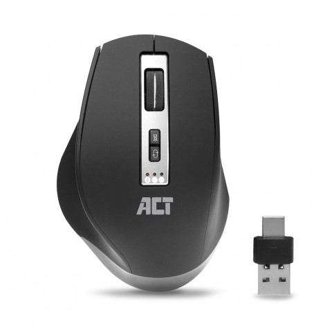 ACT AC5145 Wireless Mouse Black 2x Bluetooth / USB-C/USB-A
