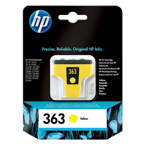 HP C8773E Inkpatroon (363) Yellow