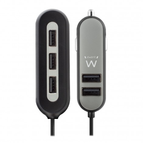 Ewent EW1355 5-Poorts USB Hub Autolader 10.8A
