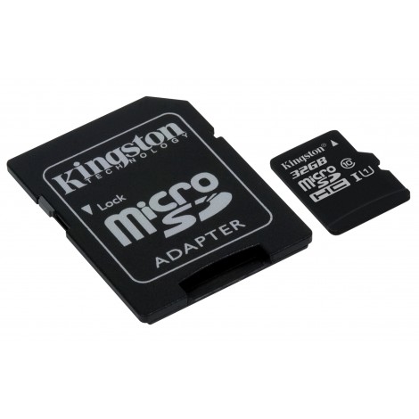 Kingston 32GB Micro SDXC met Adapter