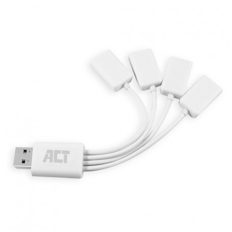 ACT AC6210 4-Poorts Flexibele USB Hub USB2.0