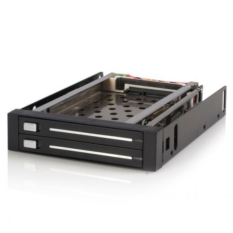 StarTech HSB220SAT25B Hot Swap Mobile Rack 2x 2.5 HDD 3.5