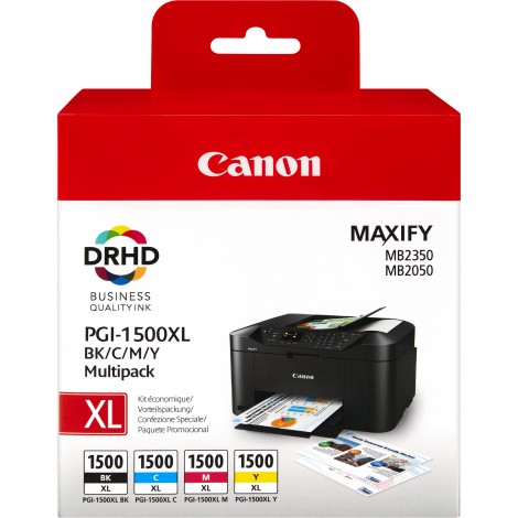 Canon PGI-1500XL Inktpatroon Multipack (BK/C/M/Y)