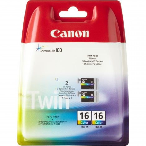 Canon BCI-16 Inkpatroon Color Twin-Pack