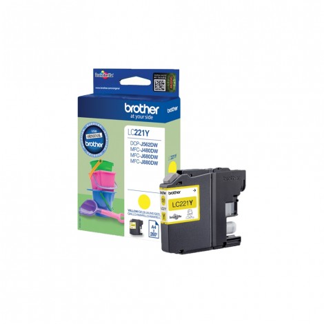 Brother LC-221Y Yellow inktcartridge