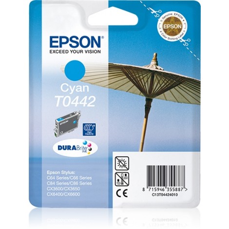 Epson T0442 High Capacity Inkpatroon (Cyan)