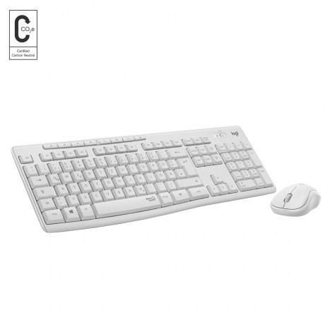 Logitech Wireless Desktop MK295 Silent White