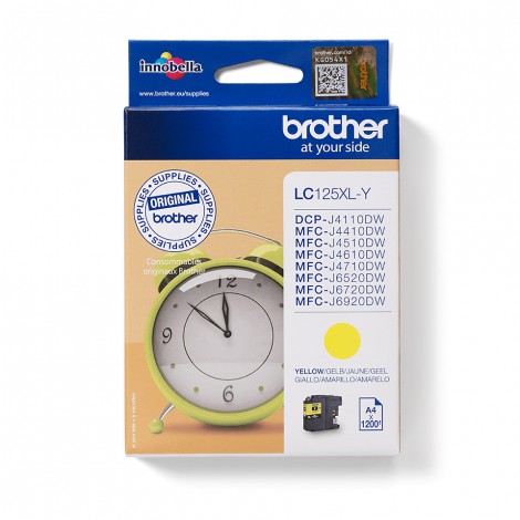 Brother LC-125XLY Yellow inktcartridge