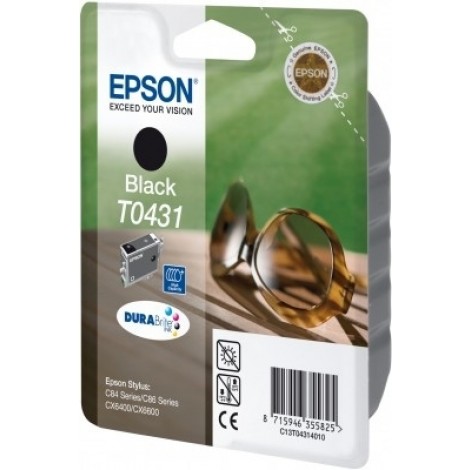 Epson T0431 High Capacity Inkpatroon (Zwart)