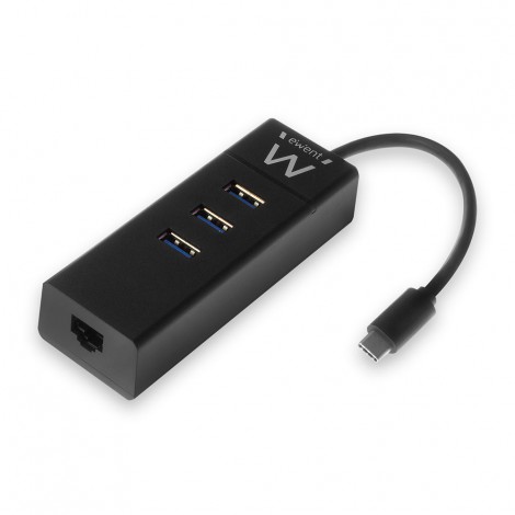 ACT AC6400 3-poorts USB3.0 Hub + Gigabit LAN USB-C