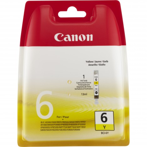 Canon BCI-6Y Inkpatroon (Geel)