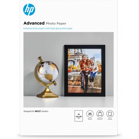 HP Q5456A A4 Glossy Photo Paper 250gr (25 vel)