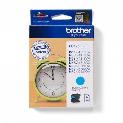 Brother LC-125XLC Cyan inktcartridge