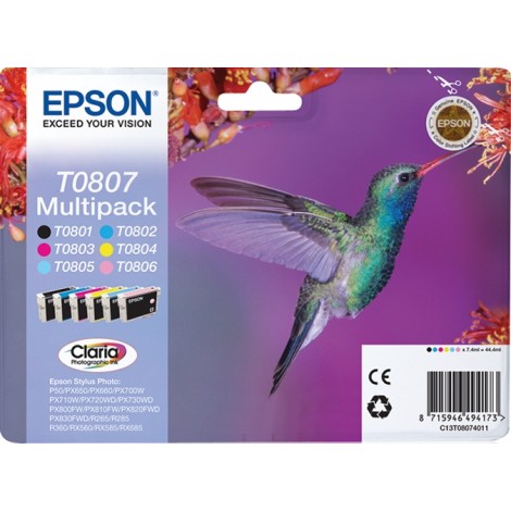 Epson T0807 Multipack (T0801/T0802/T0803/T0804/T0805/T0806)