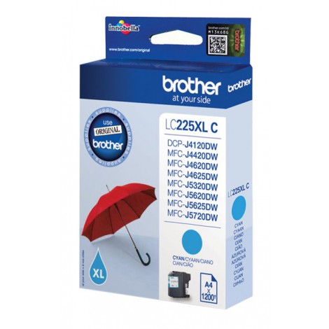 Brother LC-225XLC Cyan inktcartridge