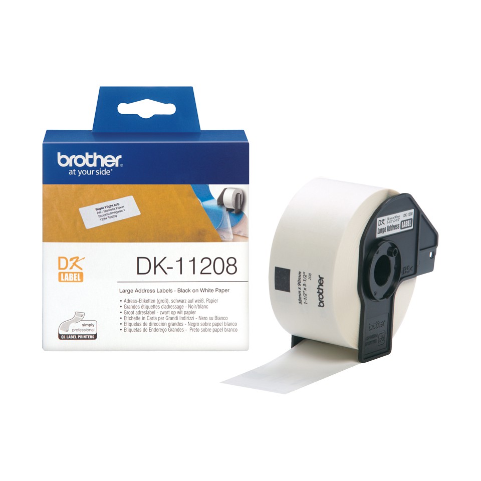 Brother DK-11208 Label 90 mm x 38 mm | Compèl Computers