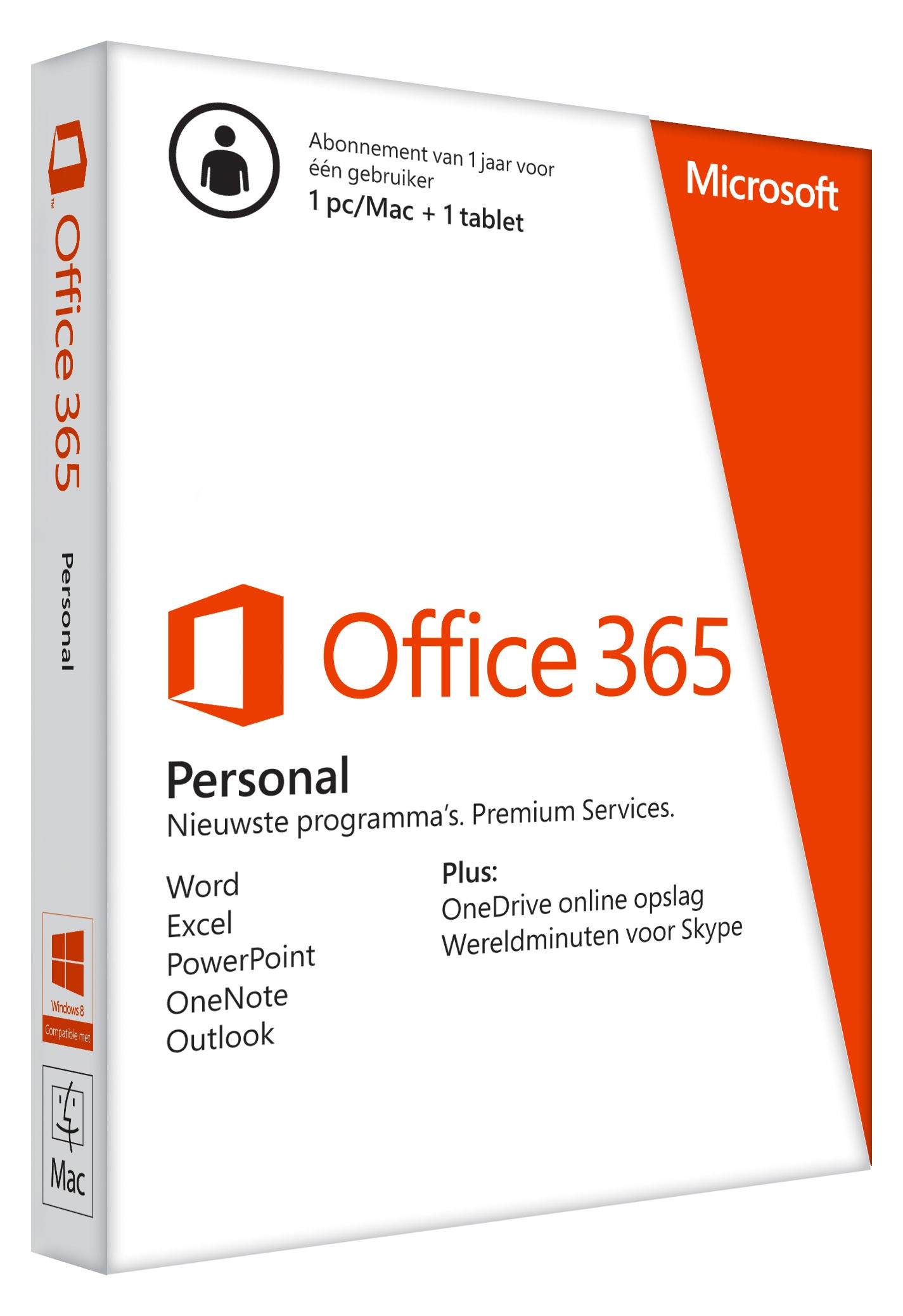 microsoft office 365 personal abonnement voor 1 jaar 1 pc 1 tablet