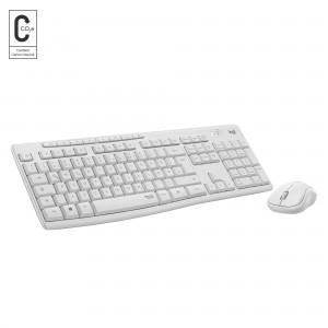 Logitech Wireless Desktop MK295 Silent White