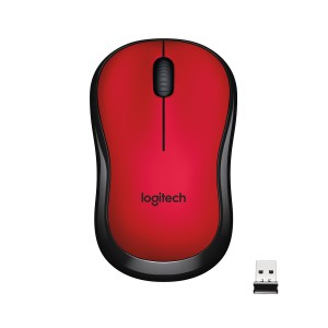 Logitech M220 Wireless Silent Mouse Red